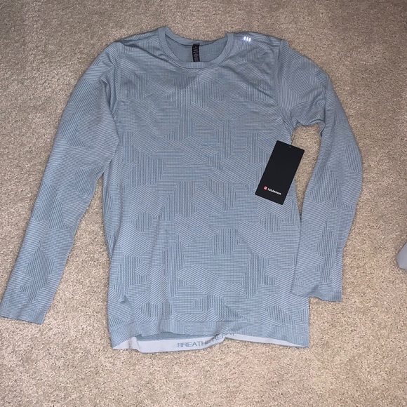 lululemon athletica Tops - Light blue lululemon tee